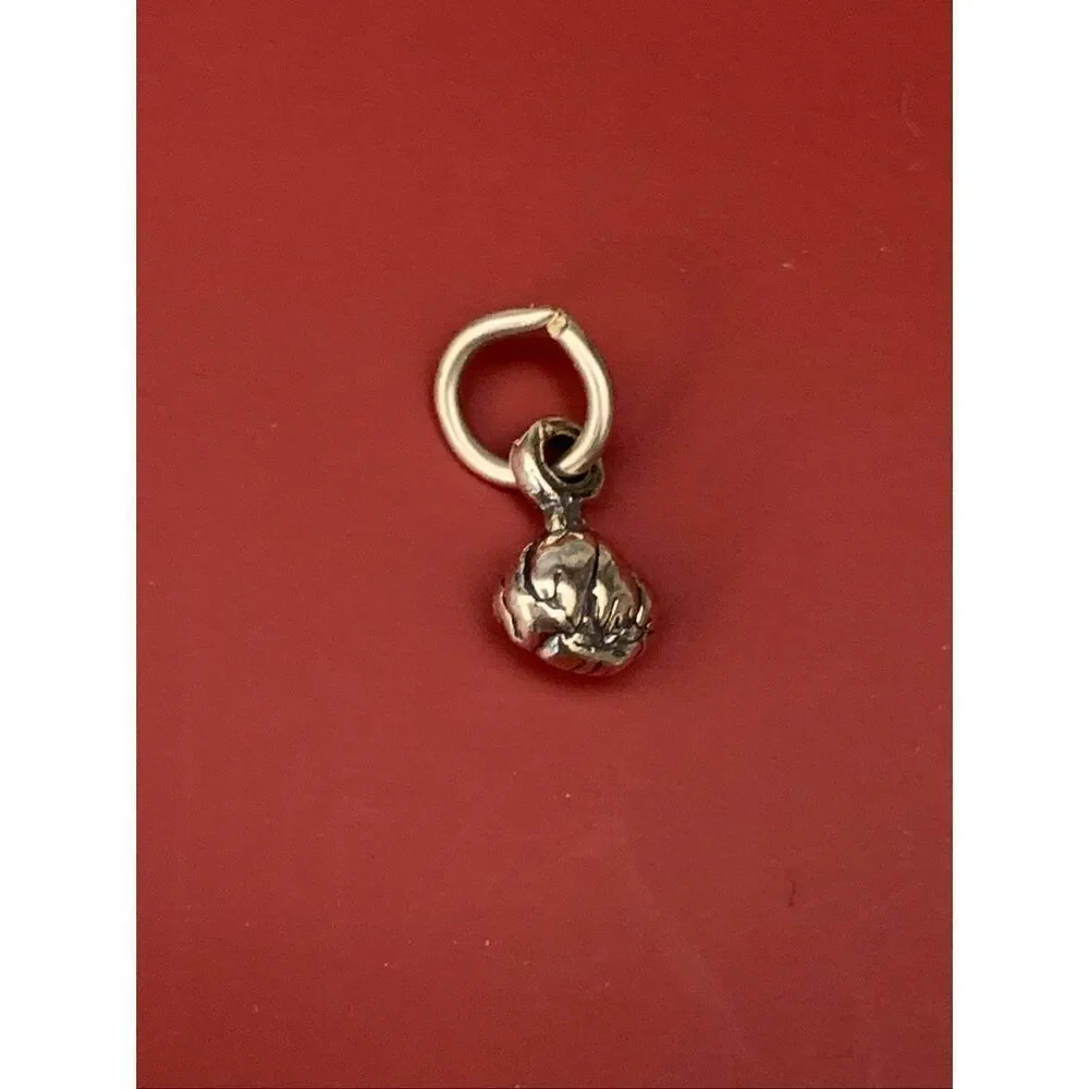 Garlic Clove Sterling Silver Jewelry Charm #food #italian #vegetable